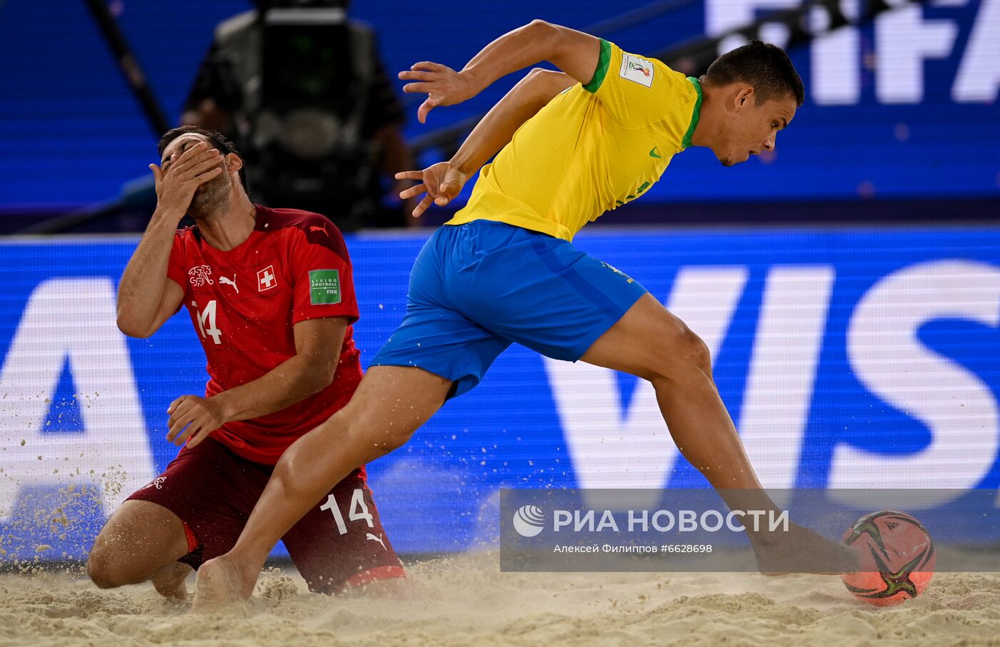 Пляжный футбол. ЧМ-2021. Матч Швейцария - Бразилия