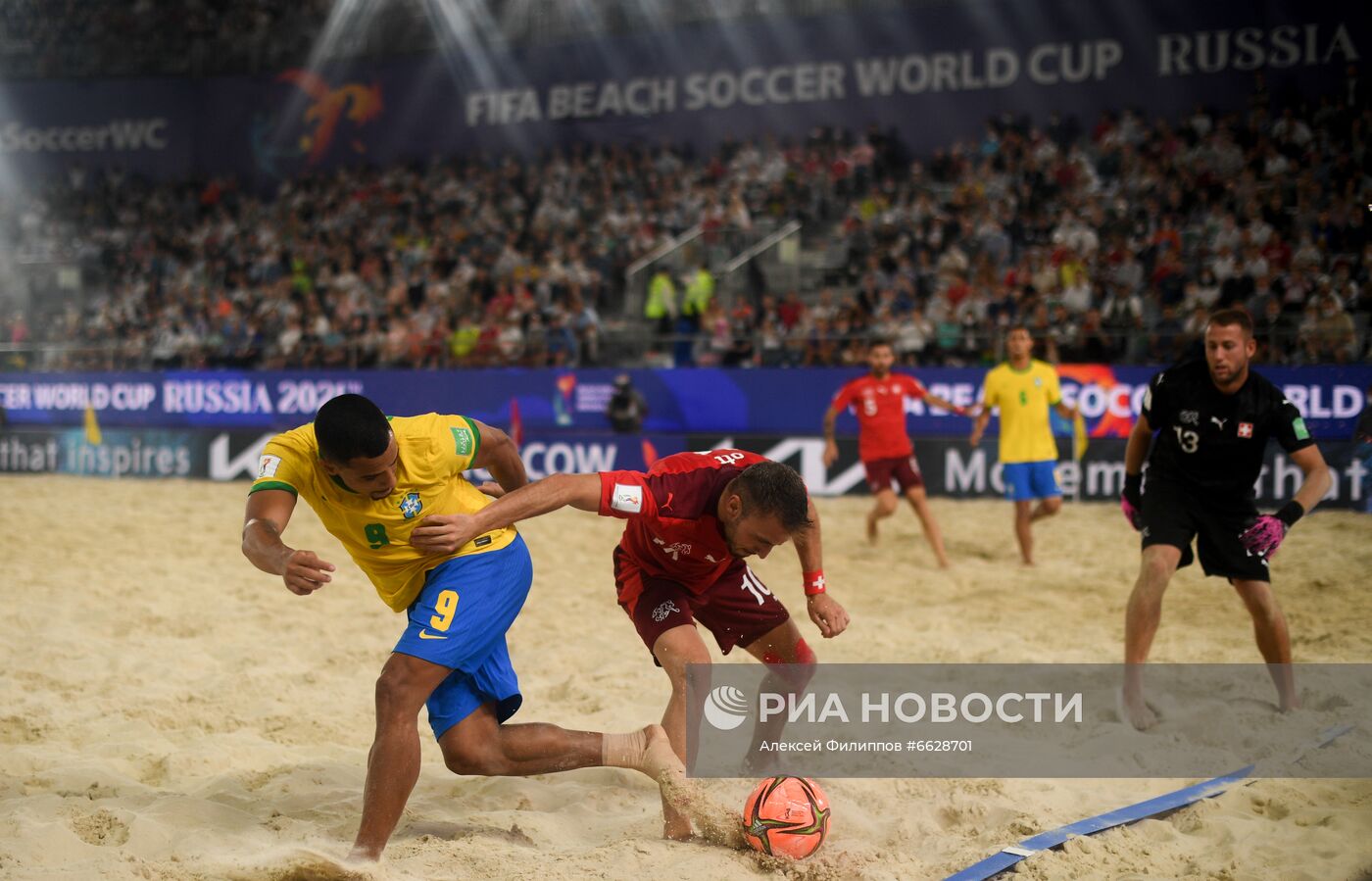 Пляжный футбол. ЧМ-2021. Матч Швейцария - Бразилия
