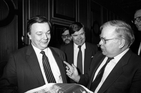 Визит министра транспорта Финляндии Пекка Веннамо в СССР