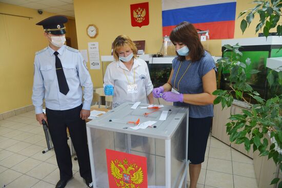 Учения МЧС в преддверии единого дня голосования в Челябинске