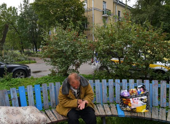 Работа благотворительного проекта "Социальный Патруль" в Санкт-Петербурге