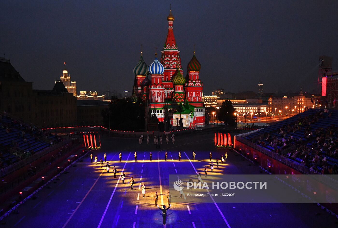 Генеральная репетиция XIV Международного военно-музыкального фестиваля "Спасская башня" - 2021