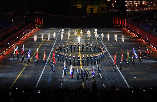 Генеральная репетиция XIV Международного военно-музыкального фестиваля "Спасская башня" - 2021