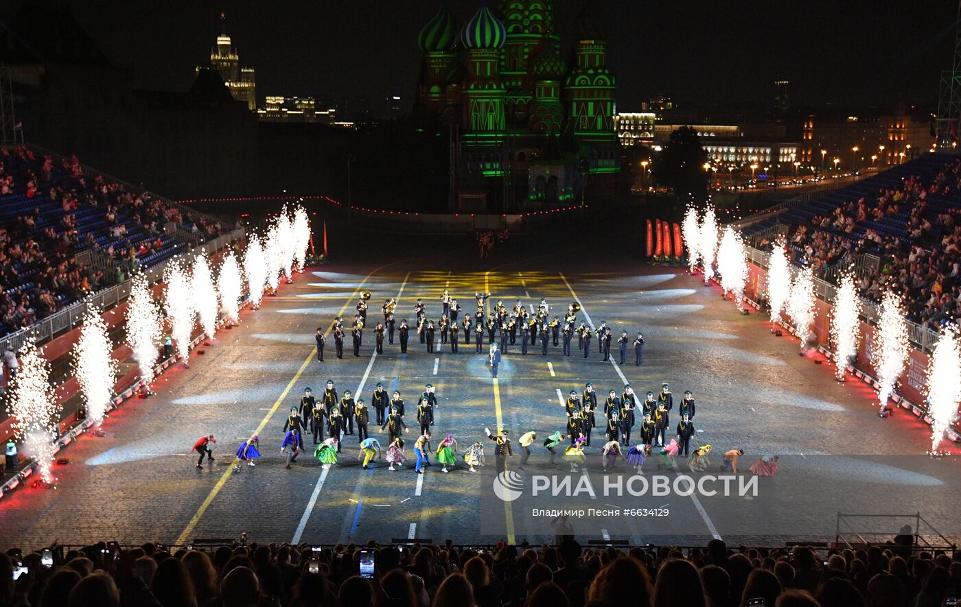 Генеральная репетиция XIV Международного военно-музыкального фестиваля "Спасская башня" - 2021