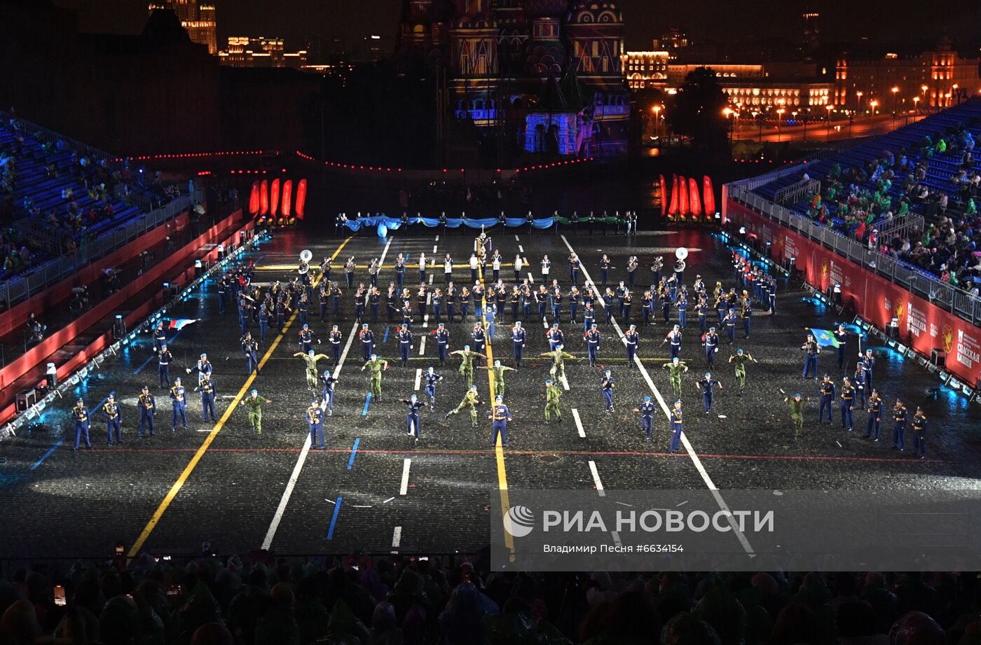 Генеральная репетиция XIV Международного военно-музыкального фестиваля "Спасская башня" - 2021
