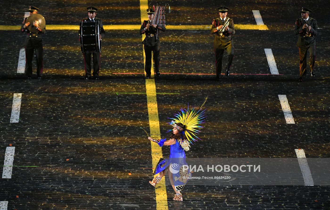 Генеральная репетиция XIV Международного военно-музыкального фестиваля "Спасская башня" - 2021