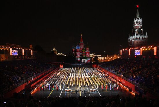 Генеральная репетиция XIV Международного военно-музыкального фестиваля "Спасская башня" - 2021