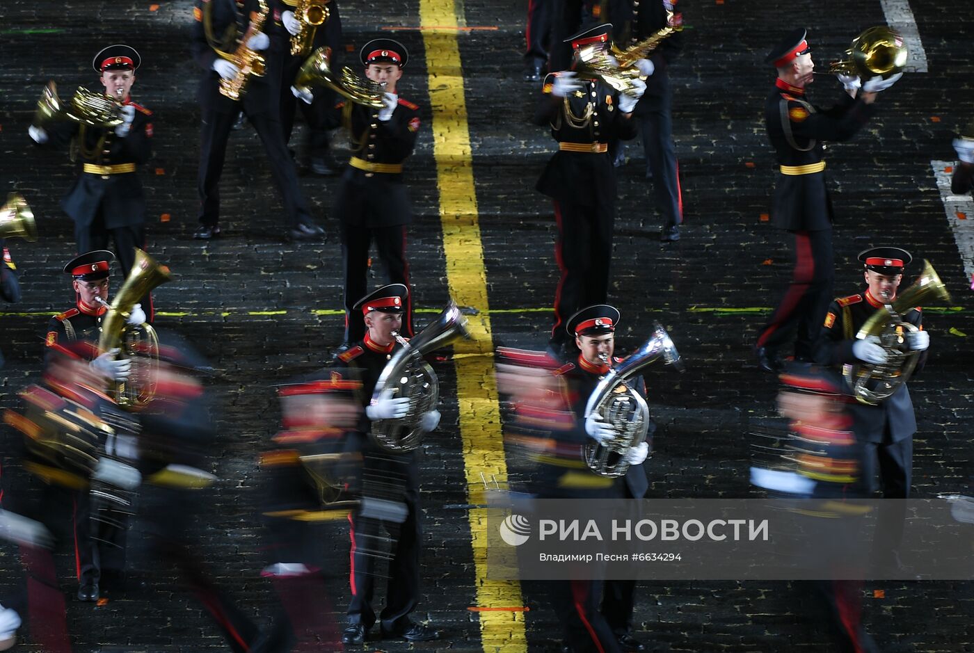 Генеральная репетиция XIV Международного военно-музыкального фестиваля "Спасская башня" - 2021