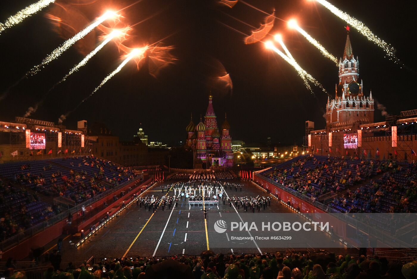 Генеральная репетиция XIV Международного военно-музыкального фестиваля "Спасская башня" - 2021