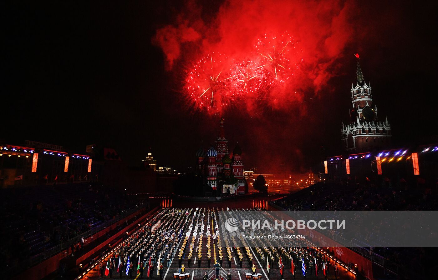 Генеральная репетиция XIV Международного военно-музыкального фестиваля "Спасская башня" - 2021