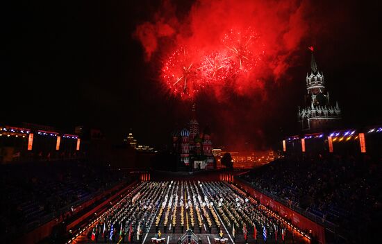 Генеральная репетиция XIV Международного военно-музыкального фестиваля "Спасская башня" - 2021