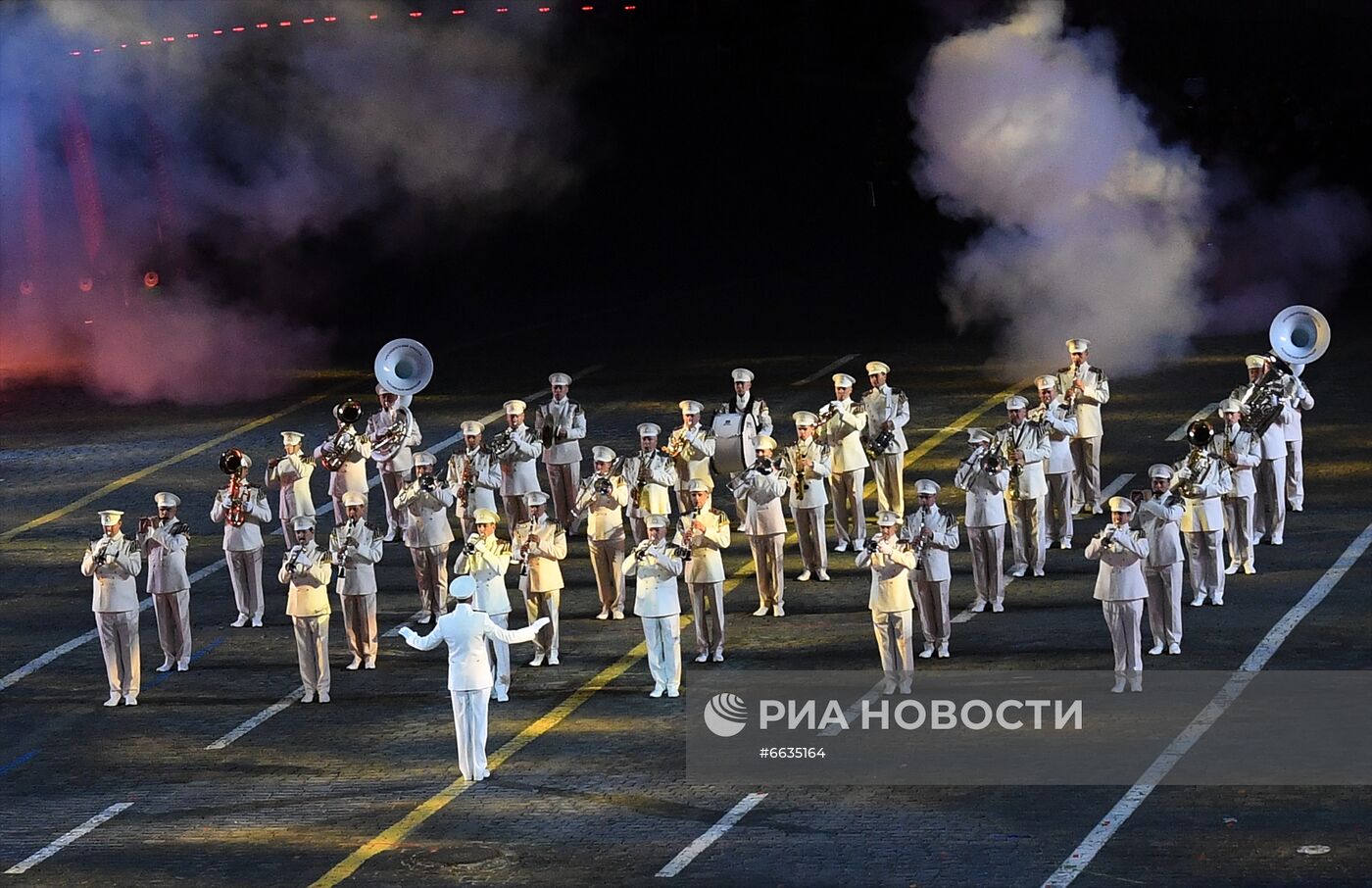 Церемония открытия XIV Международного военно-музыкального фестиваля "Спасская башня"  2021