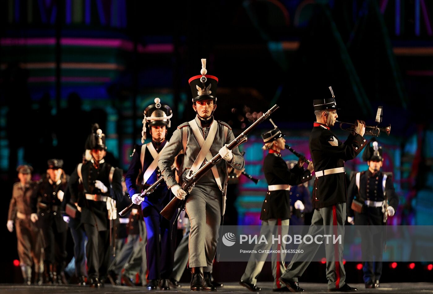 Церемония открытия XIV Международного военно-музыкального фестиваля "Спасская башня"  2021