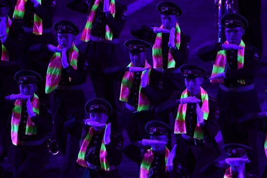 Церемония открытия XIV Международного военно-музыкального фестиваля "Спасская башня"  2021