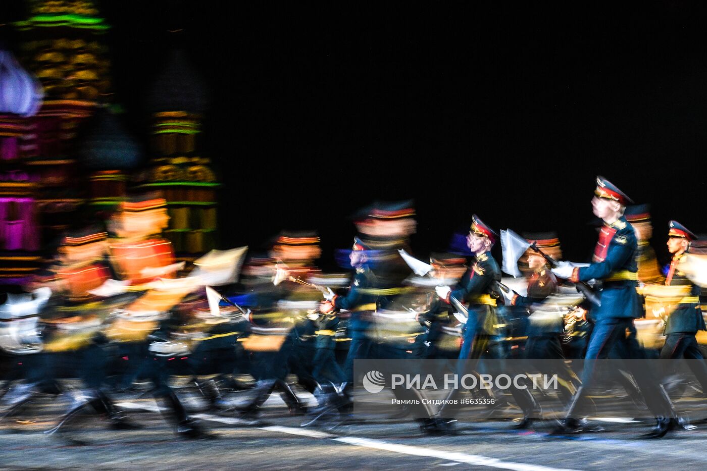 Церемония открытия XIV Международного военно-музыкального фестиваля "Спасская башня"  2021