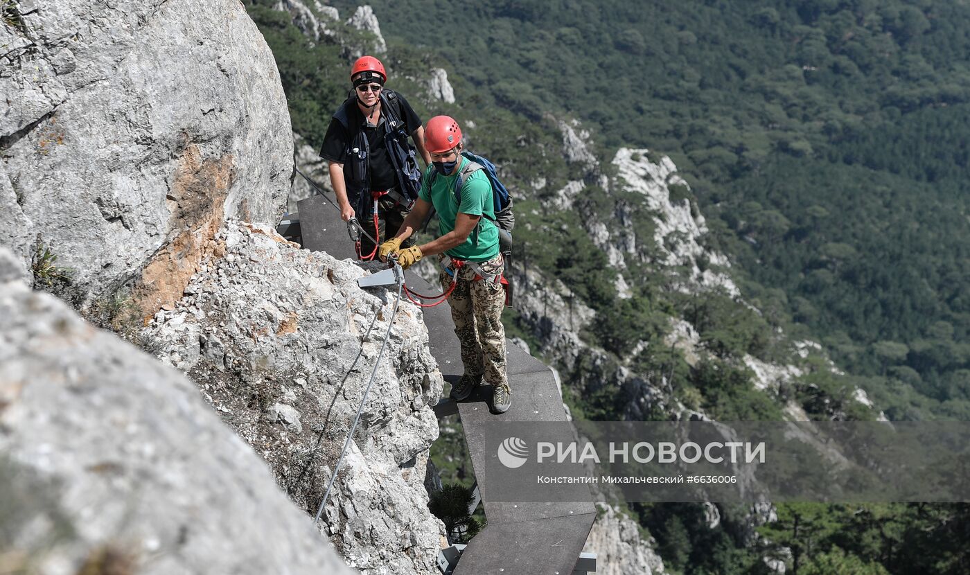 Открытие объекта "Небесная тропа" на горе Ай-Петри