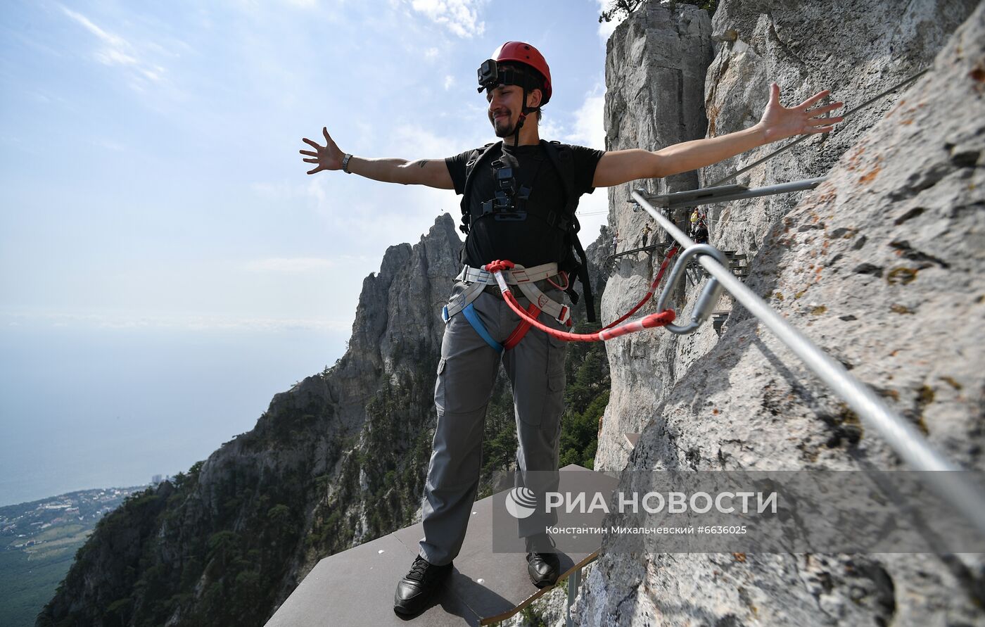 Открытие объекта "Небесная тропа" на горе Ай-Петри