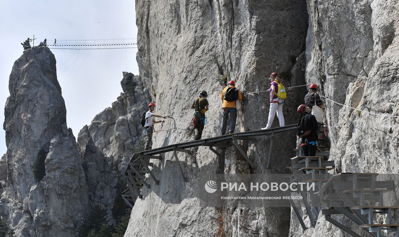 Открытие объекта "Небесная тропа" на горе Ай-Петри