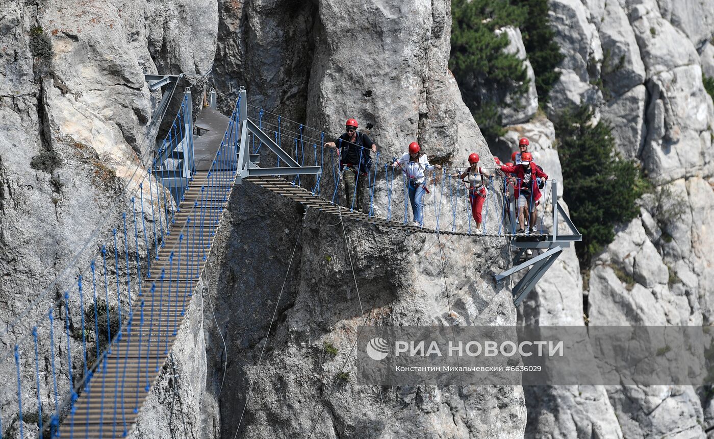 Открытие объекта "Небесная тропа" на горе Ай-Петри