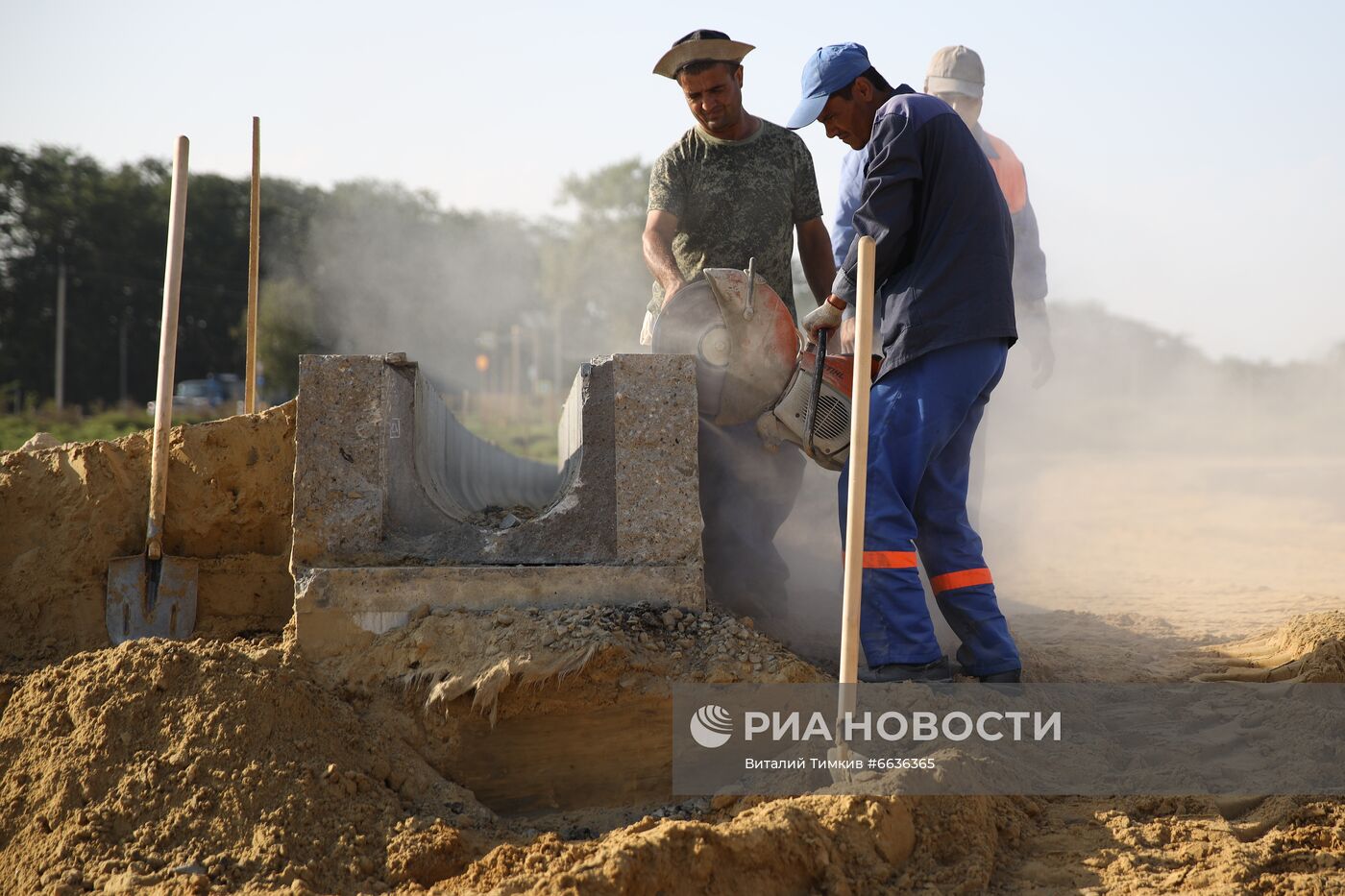 Ликвидация последствий затоплений в Анапе