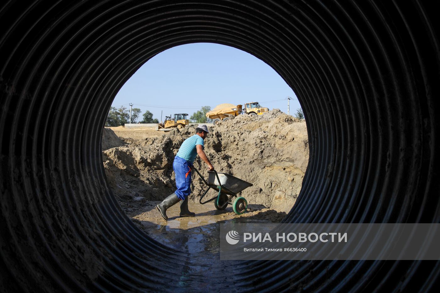 Ликвидация последствий затоплений в Анапе