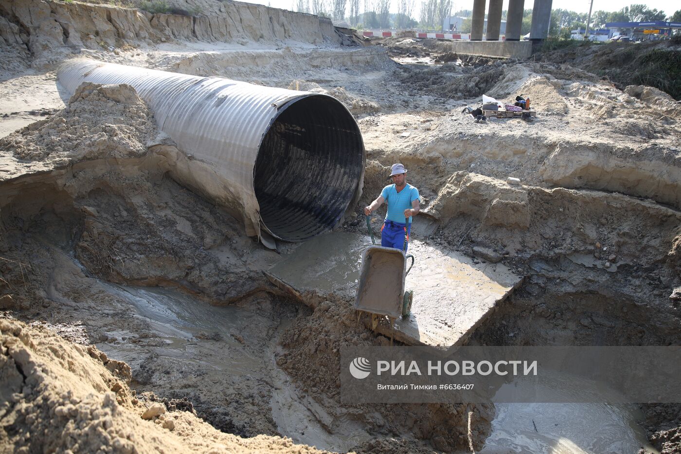 Ликвидация последствий затоплений в Анапе