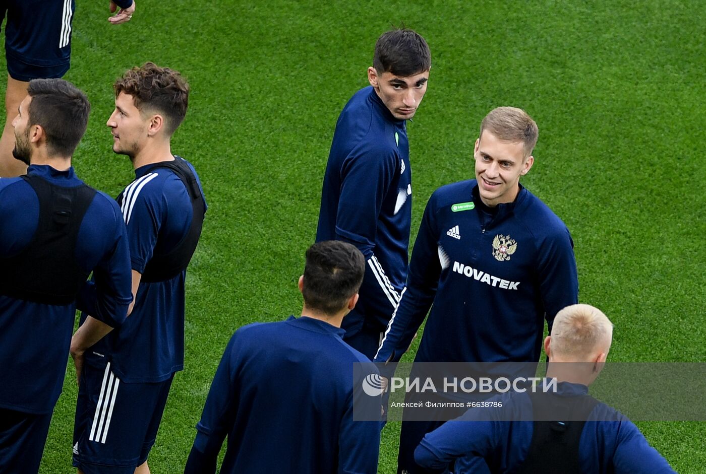 Футбол. Тренировка сборной России
