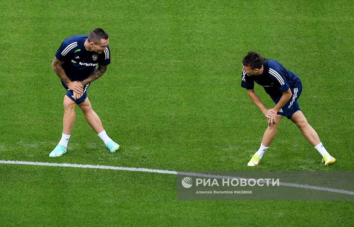 Футбол. Тренировка сборной России