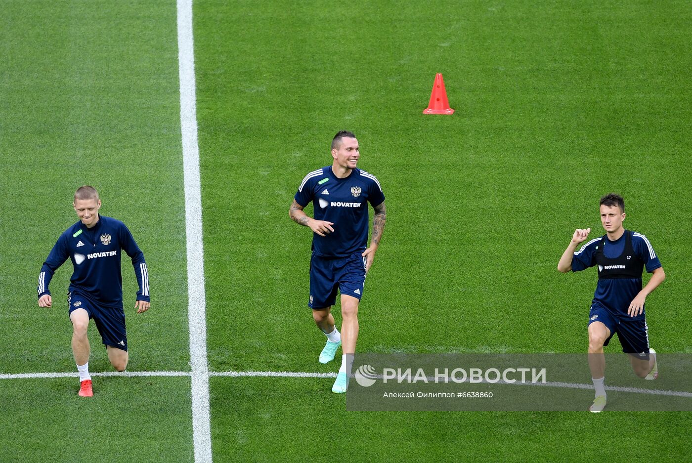 Футбол. Тренировка сборной России