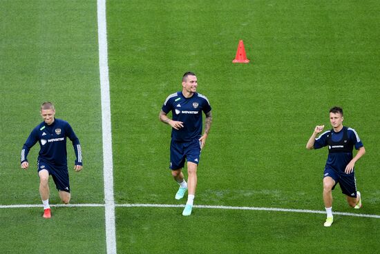 Футбол. Тренировка сборной России