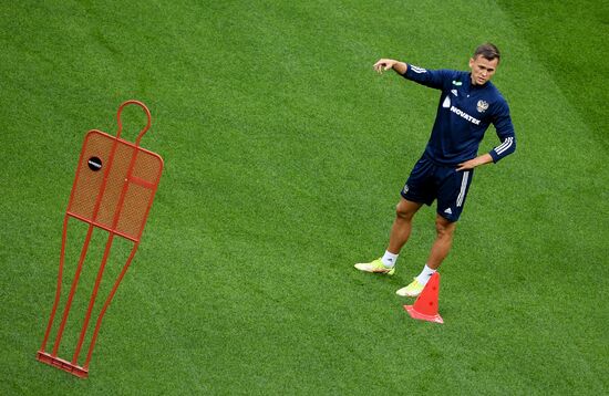 Футбол. Тренировка сборной России