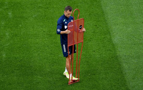 Футбол. Тренировка сборной России