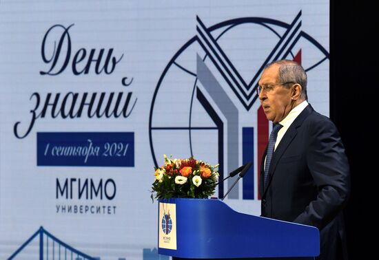 Выступление главы МИД РФ С. Лаврова в  МГИМО
