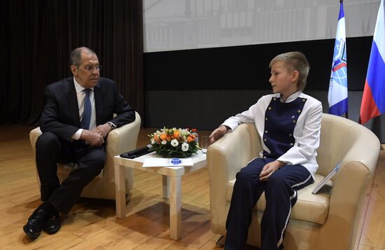 Выступление главы МИД РФ С. Лаврова в  МГИМО