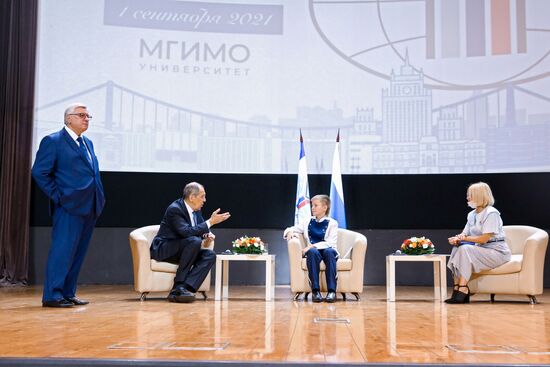 Выступление главы МИД РФ С. Лаврова в  МГИМО