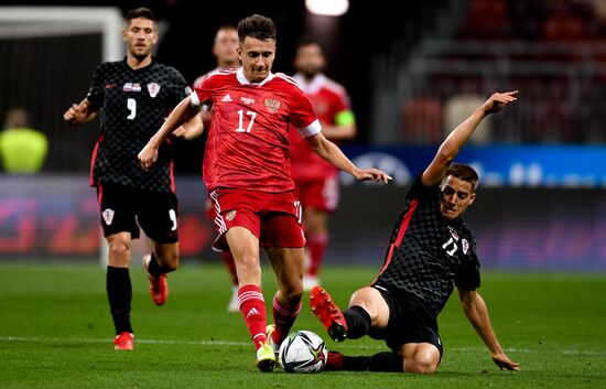 Футбол. Отборочный матч ЧМ-2022. Россия - Хорватия