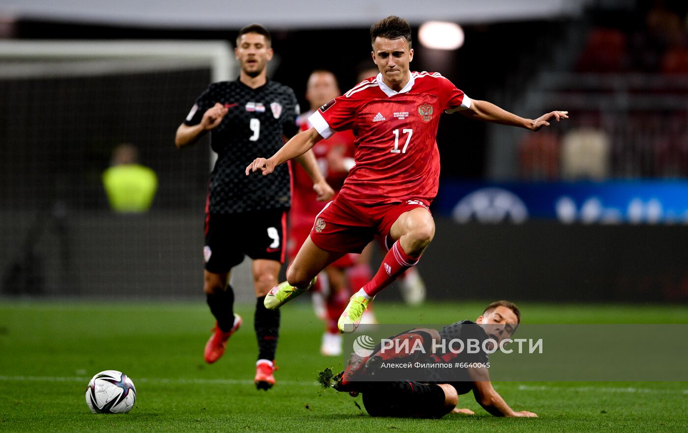 Футбол. Отборочный матч ЧМ-2022. Россия - Хорватия