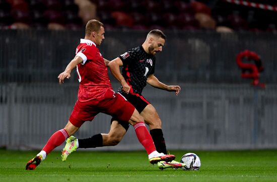 Футбол. Отборочный матч ЧМ-2022. Россия - Хорватия