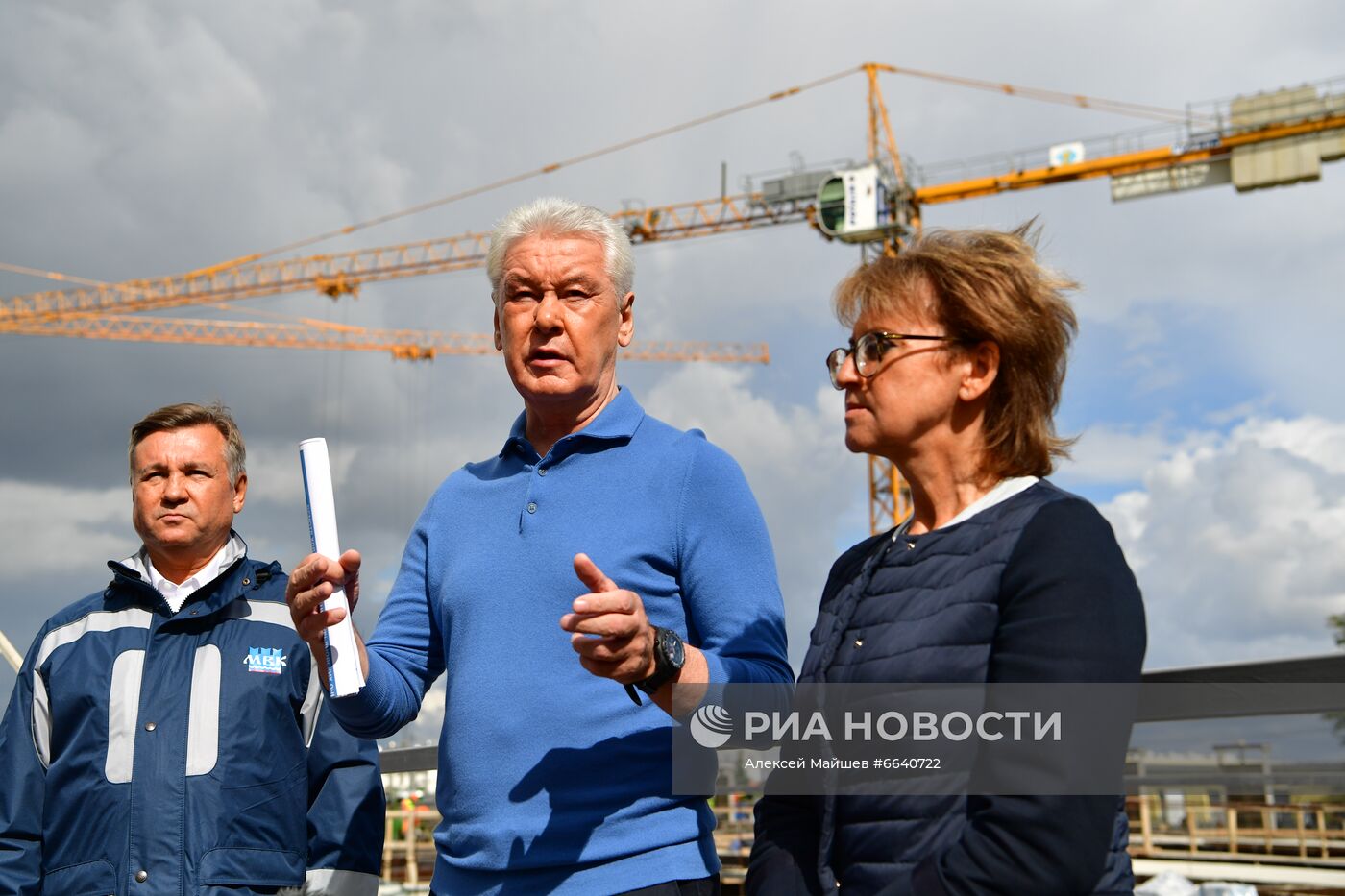 Мэр Москвы С. Собянин осмотрел Курьяновские очистные сооружения