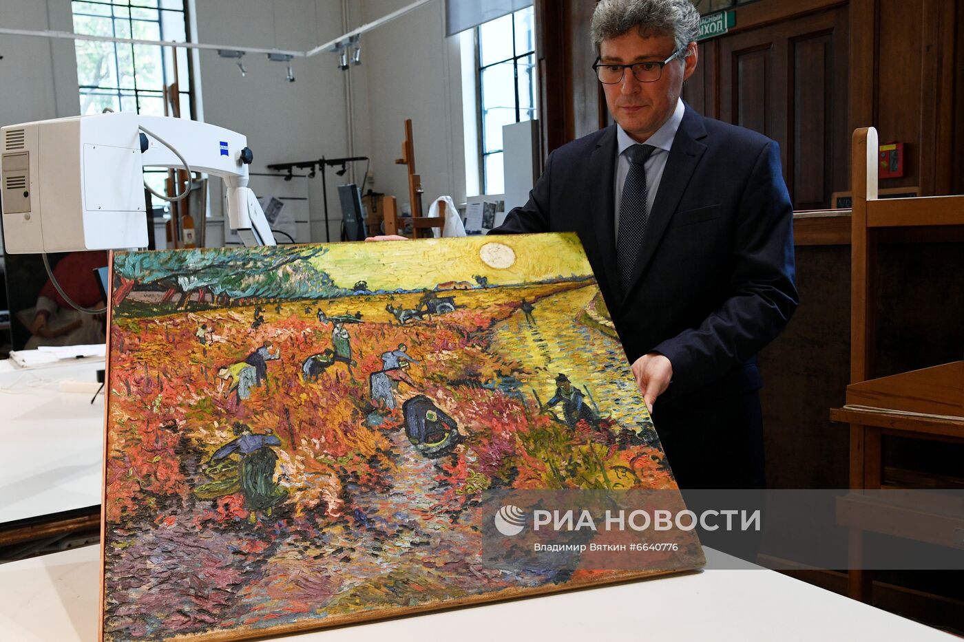 П/к по изучению и консервации картины Винсента ван Гога "Красные виноградники в Арле"