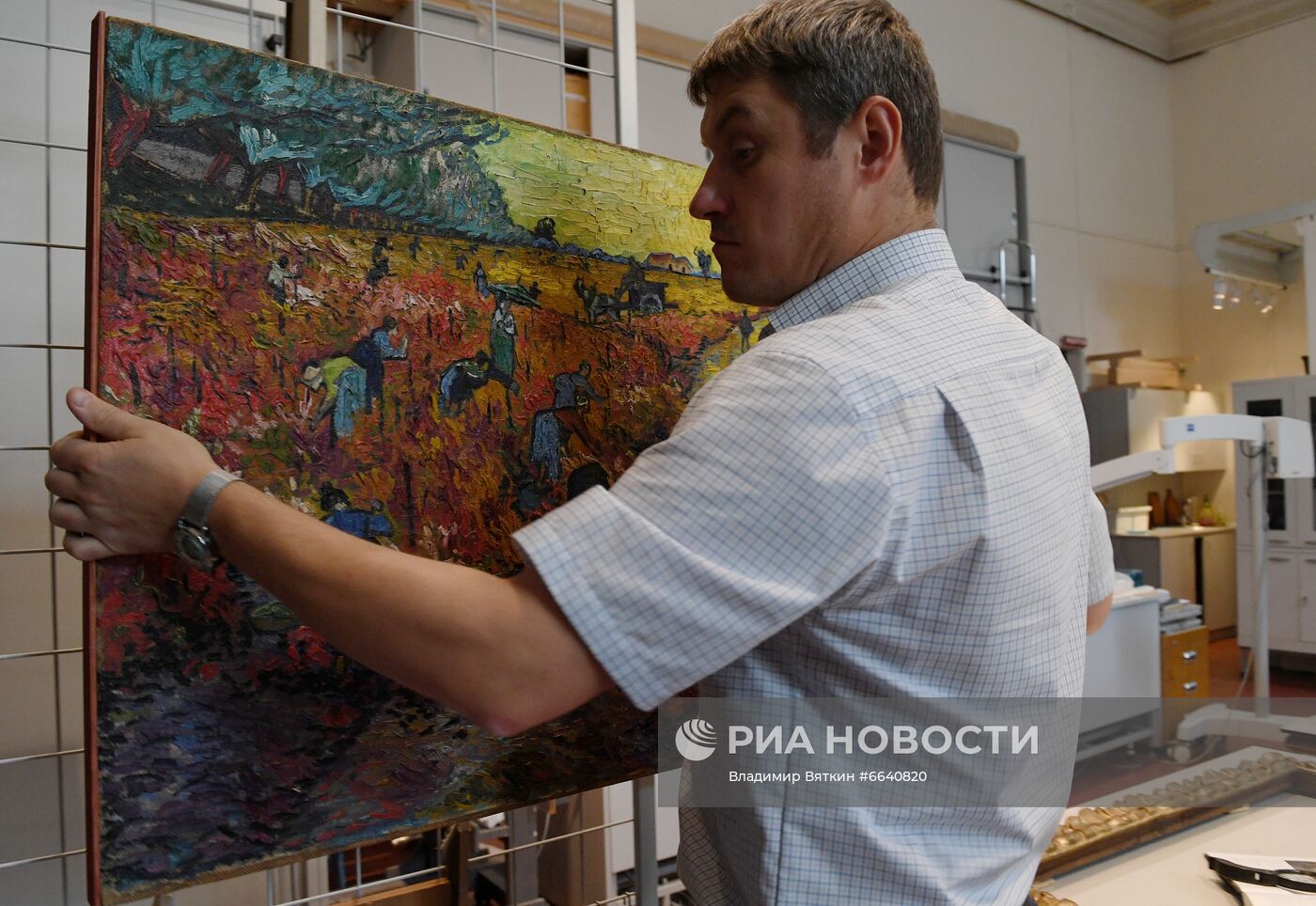 П/к по изучению и консервации картины Винсента ван Гога "Красные виноградники в Арле"