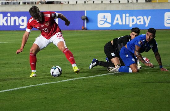 Футбол. Отборочный матч ЧМ-2022. Кипр – Россия