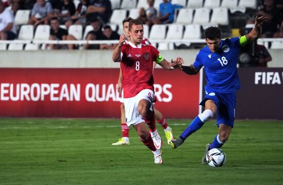 Футбол. Отборочный матч ЧМ-2022. Кипр – Россия