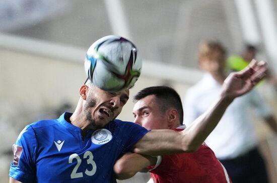 Футбол. Отборочный матч ЧМ-2022. Кипр – Россия