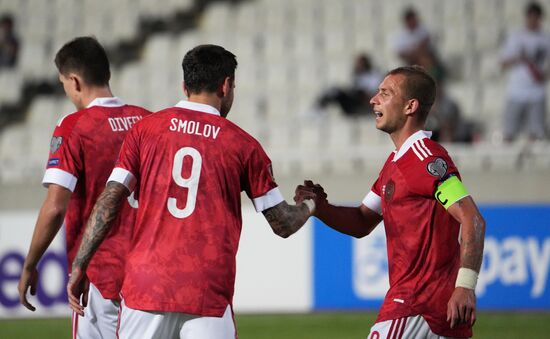 Футбол. Отборочный матч ЧМ-2022. Кипр – Россия