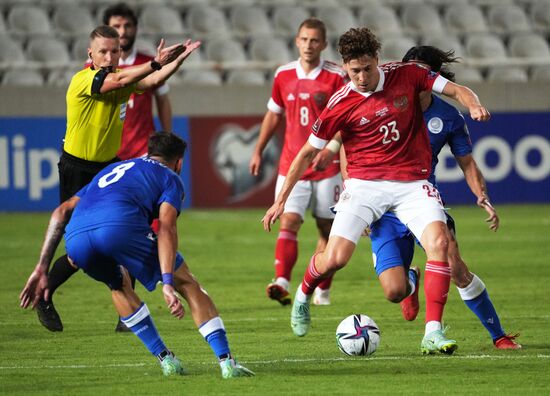 Футбол. Отборочный матч ЧМ-2022. Кипр – Россия