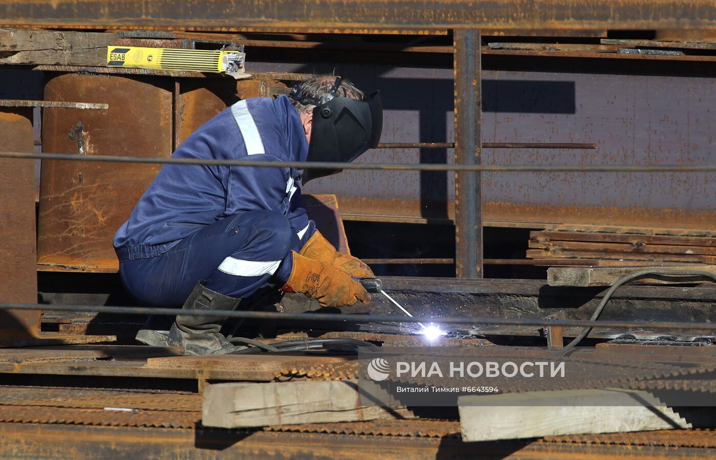 Строительство Яблоновского моста в Краснодаре