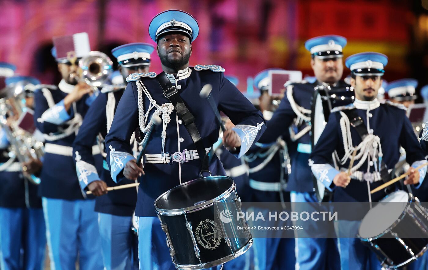 Церемония закрытия XIV Международного военно-музыкального фестиваля "Спасская башня"  2021