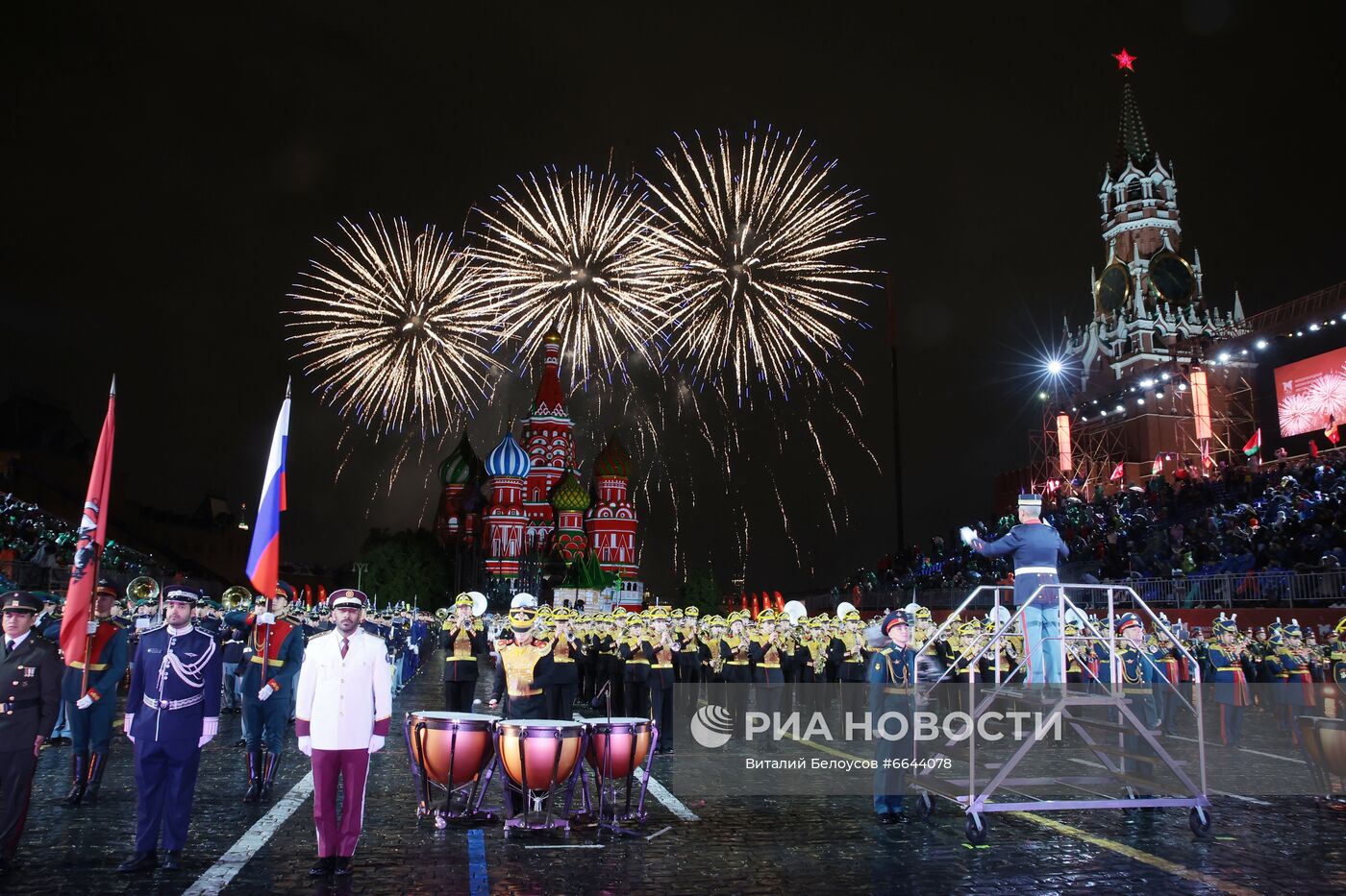 Церемония закрытия XIV Международного военно-музыкального фестиваля "Спасская башня"  2021