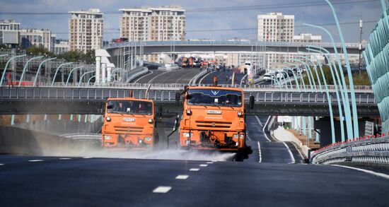 Открытие участка дороги Северо-Восточной хорды в Москве 